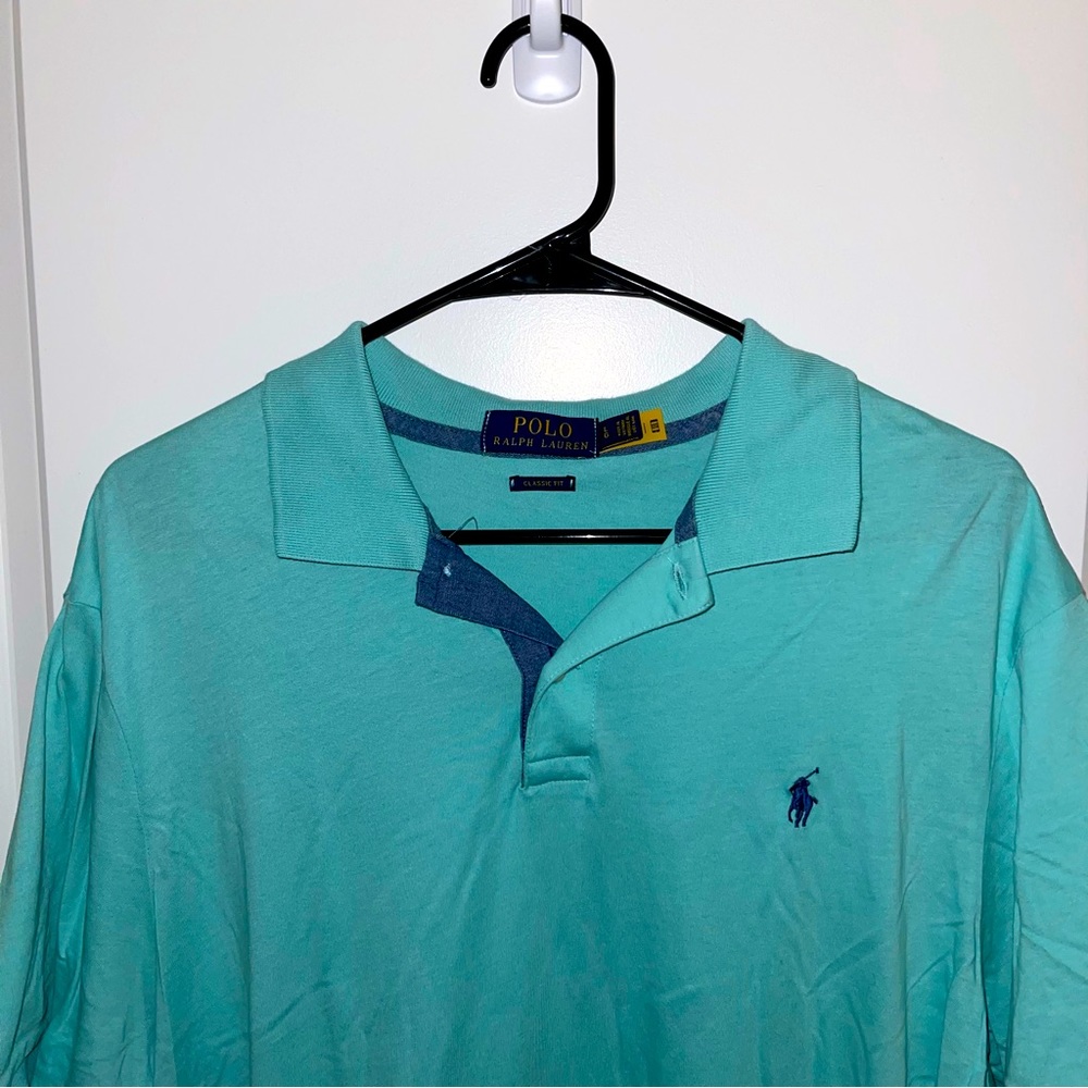 POLO BY RALPH LAUREN seafoam green polo